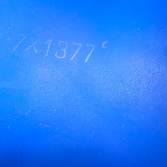 Blue Fendi FF Motif Embossed Slides - Picture 8 of 8